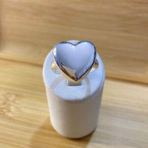 Anel Coração Esculpido — Prata 925 (todo prata, alto brilho)