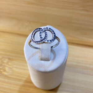 Anel Inspiração Dois Aros na Prata Envelhecida