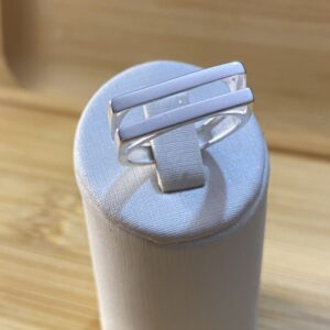 Anel Sinete Duplo Vazado - Prata 925