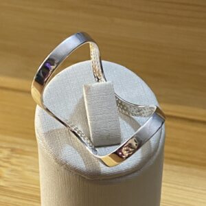 Anel Dois Aros Ajustável - Prata 925