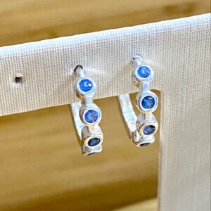 Alternative view of Brinco Com Zircônia Colorida - 3 cores - Prata 925