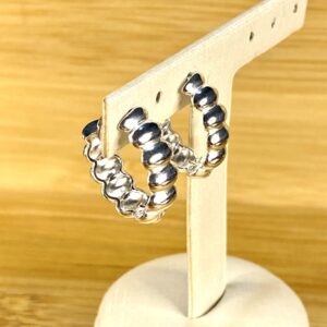 Alternative view of Brinco de Click em Gomos - Prata 925