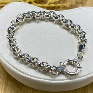 Pulseira Elo Portugues com Fecho Boia - Prata 925 - Tam 19 cm