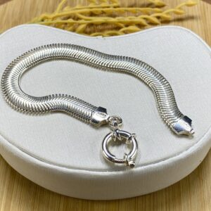 Alternative view of Pulseira de Malha 1cm espessura - Prata 925 - Tam 19 cm