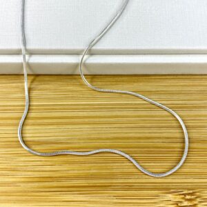 Corrente Rabo de Rato Achatado – Prata 925 – 50 cm