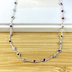 Chocker Arco-Íris de Zircônias – 40 cm