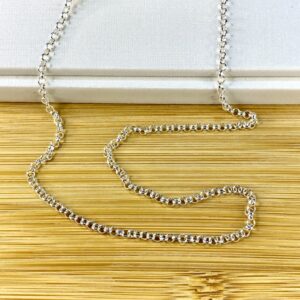 Corrente Elo Português – Tamanhos 50 e 60 cm - Prata 925