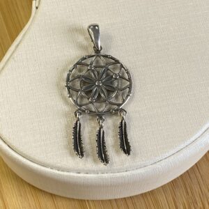 Pingente Filtro do Sonho - Prata 925 - 4cm