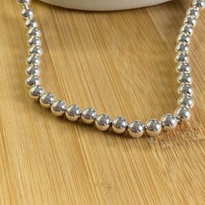 Alternative view of Chocker de Bolinhas 6mm em Prata 925