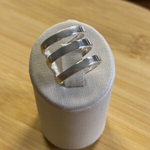 Anel Falange 3 Aros - Ajustável - Prata 925