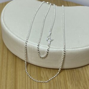 Corrente de Bolinha - Prata 925 -  80 cm