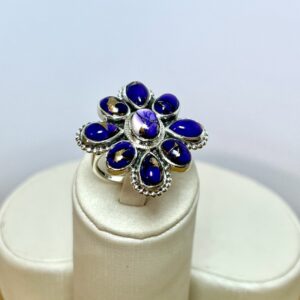 Anel Flor Opalazaide Purple – Prata 925
