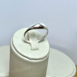 Anel Aliança Abaulada – Prata 925