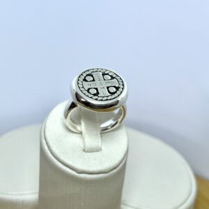 Anel São Bento de Eletroformação – Prata 925