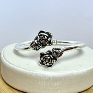 Alternative view of Bracelete Rosas em Eletroformação – Prata 925 - 19cm