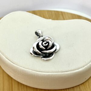 Pingente Flor Grande Eletroformação - Prata 925