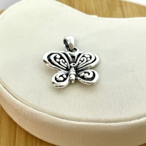 Pingente Borboleta Eletroformação - Prata 925
