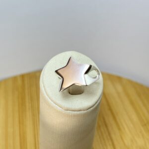Anel Estrela Ajustável - Prata 925 - Serve do 13 ao 19