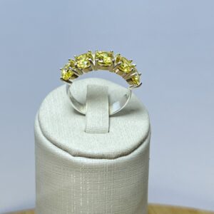 Anel Aparador Yellow - Prata 925