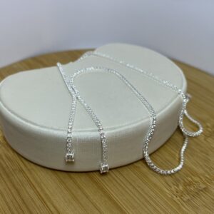 Corrente Riviera Gravatinha – Prata 925