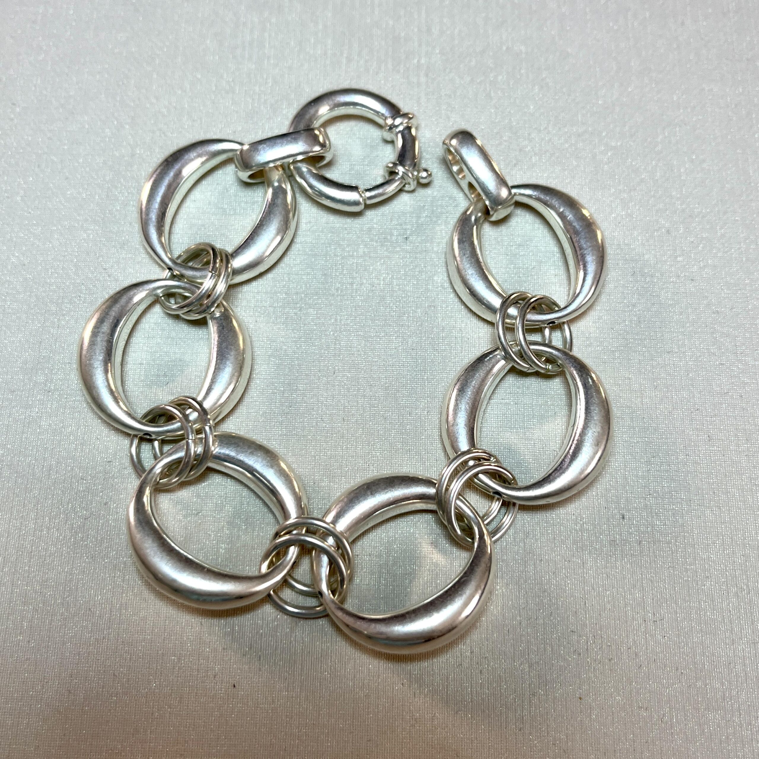 Pulseira de Elos de Eletroformação - Prata 925 - Tam 21 cm