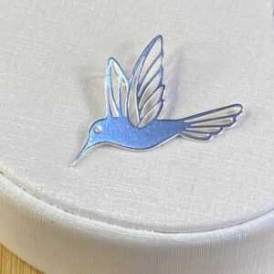 Pingente Beija Flor - Prata 925 - Tam 3x2,5cm