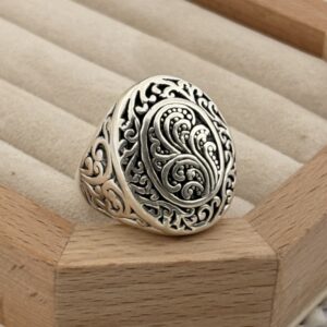 Prata 925 | Anel Paisley | Eletroformação
