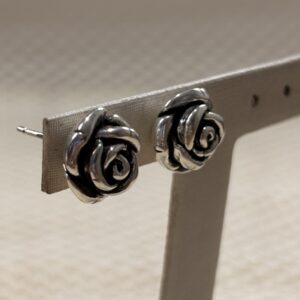 Alternative view of Prata 925 | Brinco Flor | 11 mm | Eletroformação