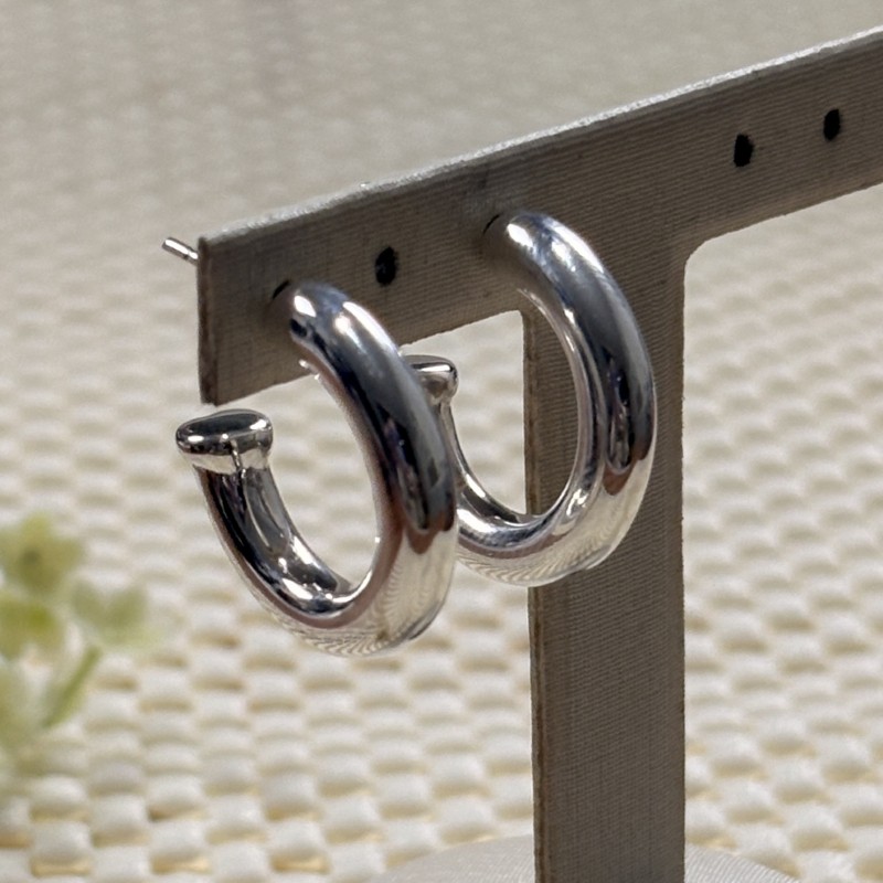 Prata 925 | Argola Siena | Eletroformação | 2cm