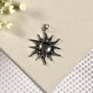 Prata 925 | Pingente Sol  |  3cm