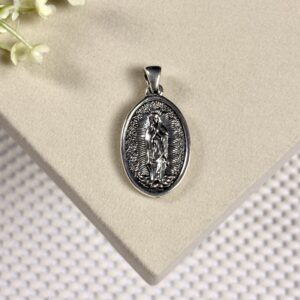 Prata 925 | Medalha N.Sra Guadalupe | Eletroformação | 3 cm