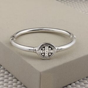 Prata 925 | Bracelete Articulado | São Bento | Eletroformação