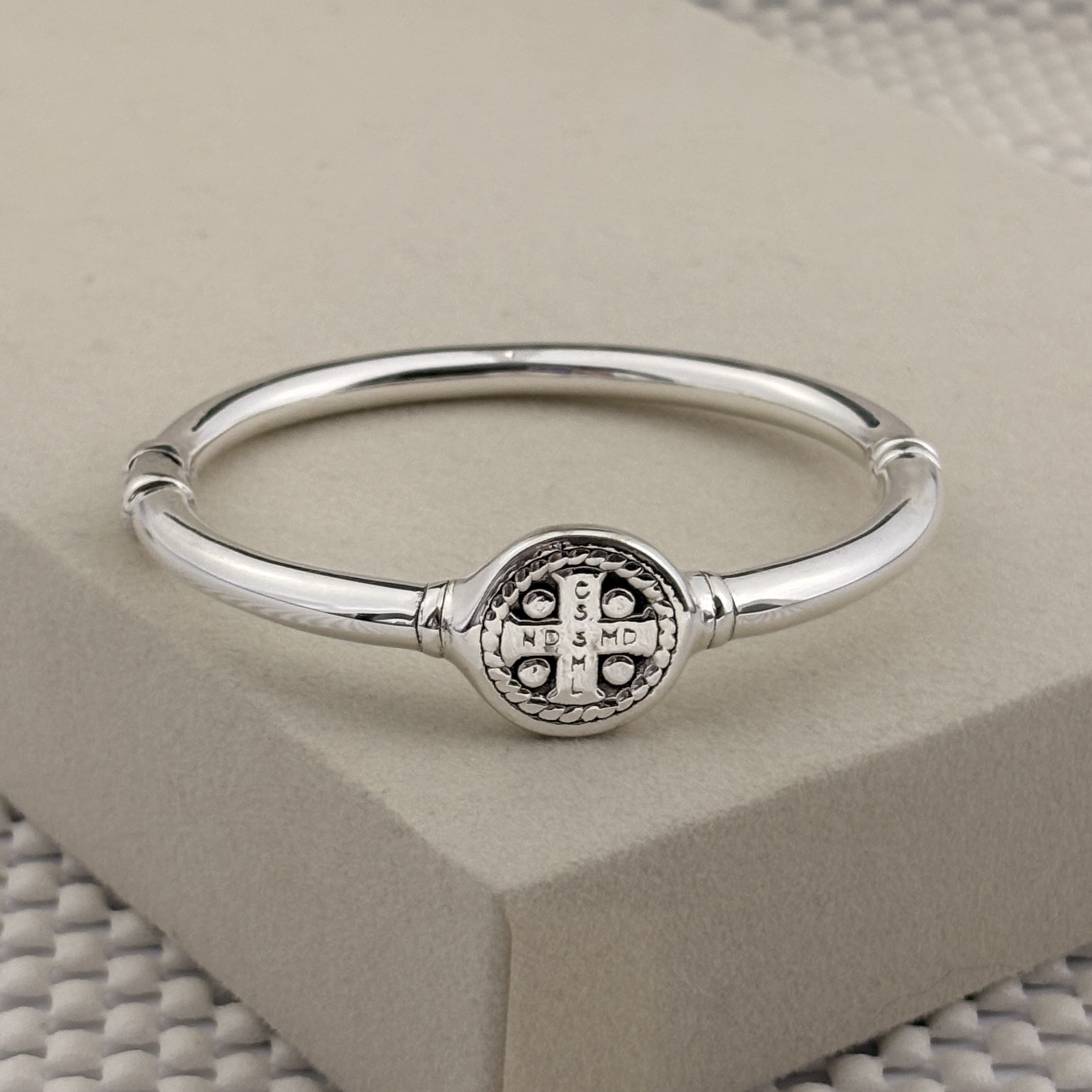 Prata 925 | Bracelete Articulado | São Bento | Eletroformação