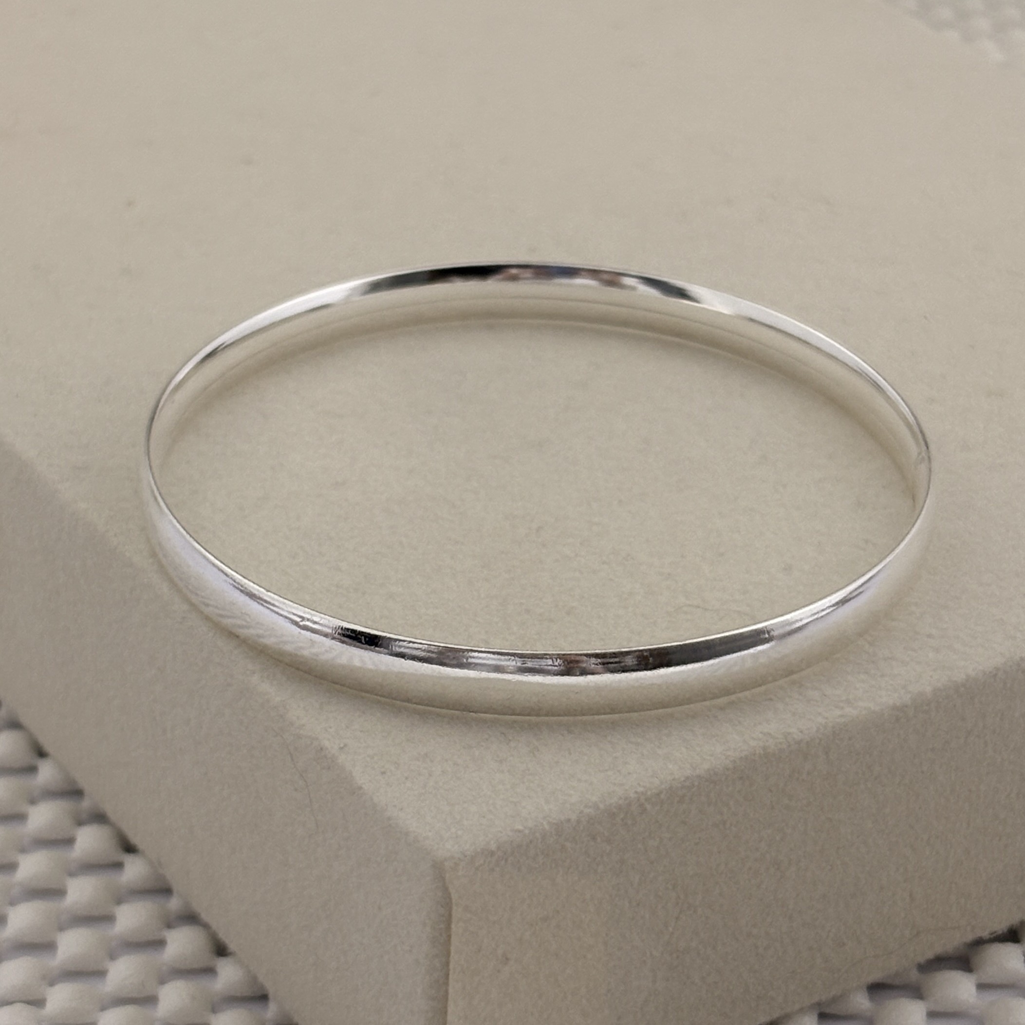 Prata 925 | Bracelete Argola | 8mm espessura | 65mm diâmetro