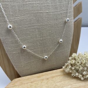 Corrente com bolas de 6mm - 40 cm
