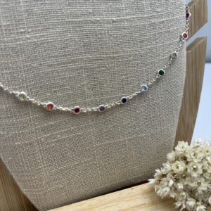 Corrente Chocker Arco Iris - 40 cm