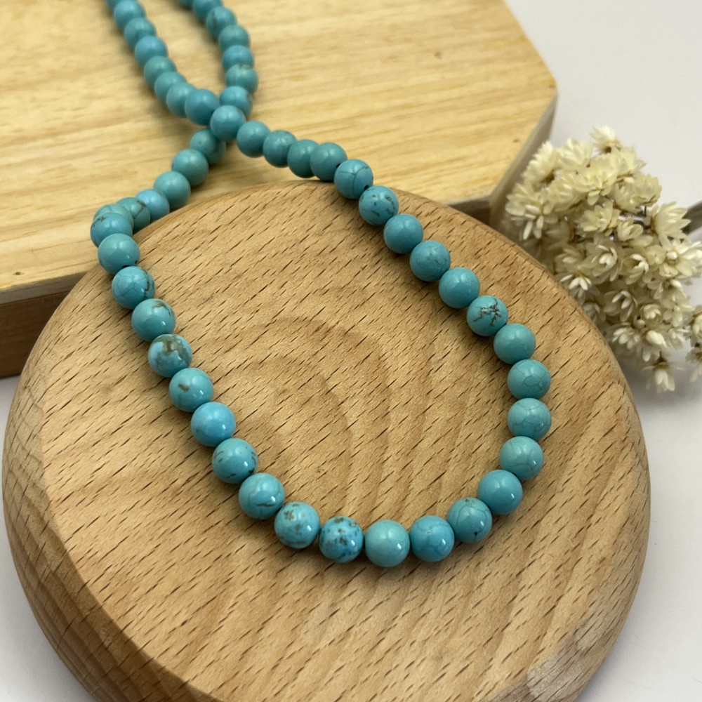 Chocker Turquesa 6mm - 40 cm